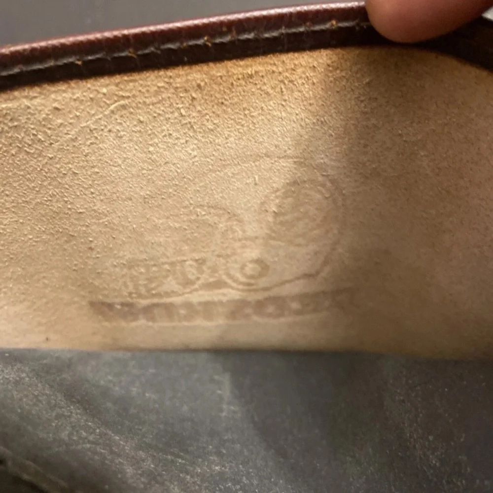 Vintage Washington Commanders Brown Leather  Red Helmet Letters Wallet Tri-Fold - Picture 4 of 4